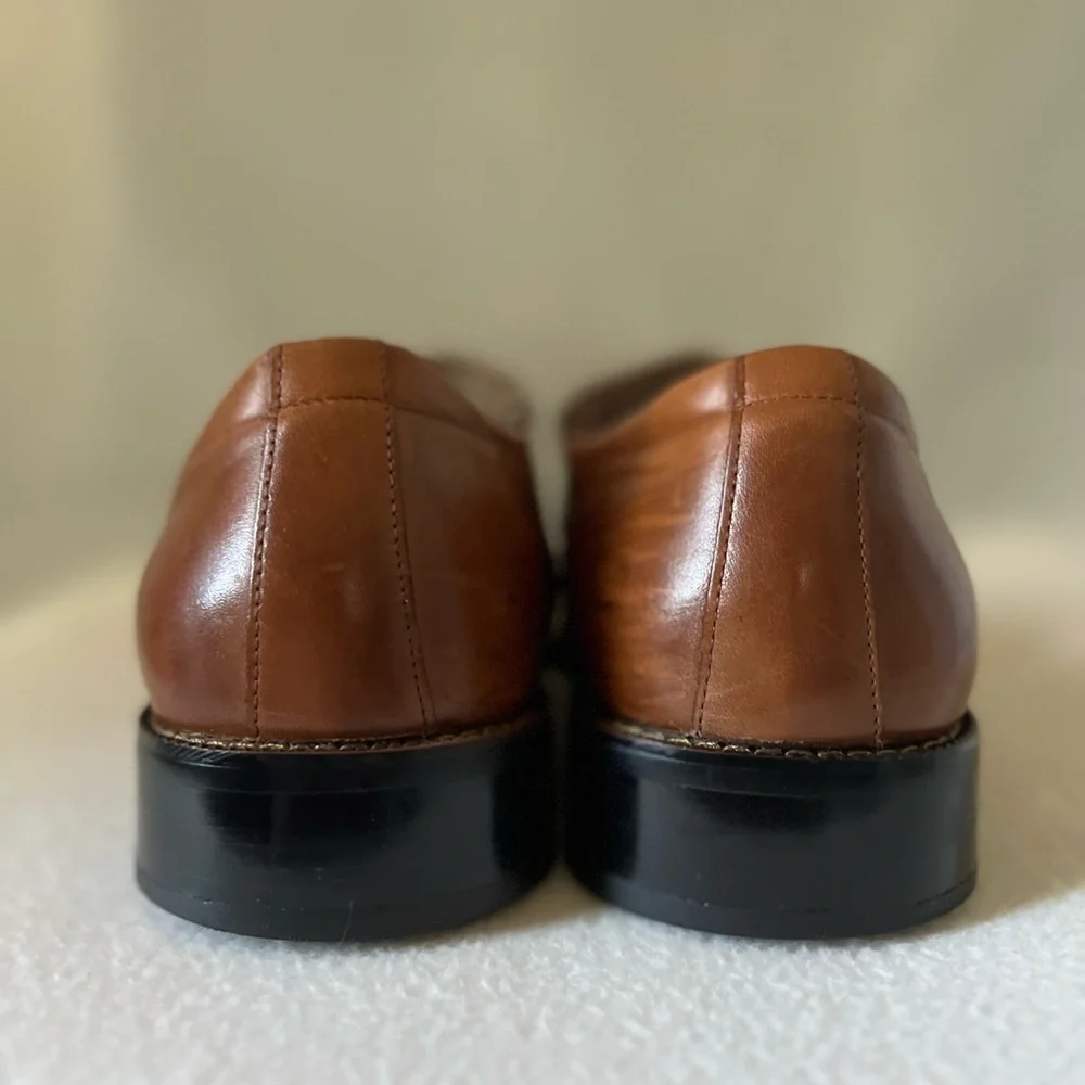 Stacy Adams Size 13M Brown/Tan Leather Slip On Shoes - Picture 8 of 15